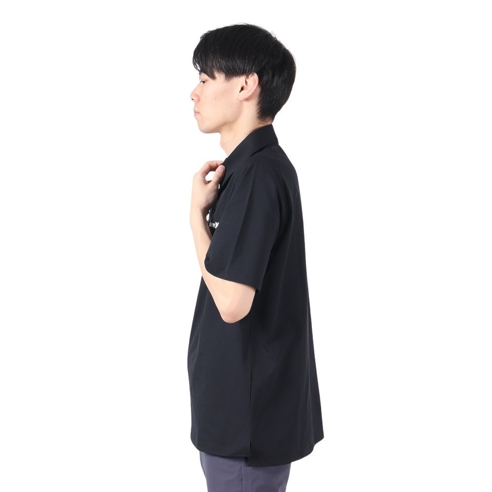 ハーレー（HURLEY）（メンズ）ゴルフウェア 吸汗速乾 PHANTOM ONE AND ONLY 半袖ポロシャツ MKT2310070-BLK