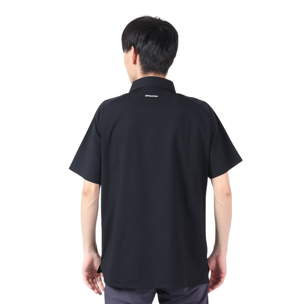ハーレー（HURLEY）（メンズ）ゴルフウェア 吸汗速乾 PHANTOM ONE AND ONLY 半袖ポロシャツ MKT2310070-BLK
