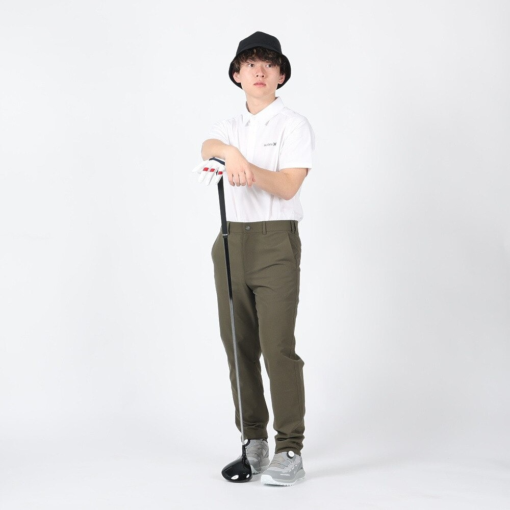 ハーレー（HURLEY）（メンズ）ゴルフウェア 吸汗速乾 ファントム ワンアンドオンリー 半袖ポロシャツ MKT2310070-OWHT