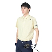 ルコックスポルティフ（lecoqsportif）（メンズ）ゴルフウェア ストレッチフォーサー フレンチボーダー総柄半袖シャツ QGMXJA18 YL00