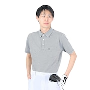 マンシングウエア（MUNSING WEAR）（メンズ）ゴルフウェア 吸汗速乾サッカーストライプシャツ MGMXJA22 NV00