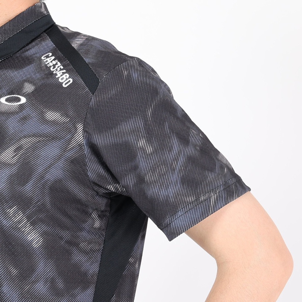 オークリー（OAKLEY）（メンズ）ゴルフウェア 半袖 吸汗速乾 DIAGONAL グラフィックシャツ FOA406435-00G