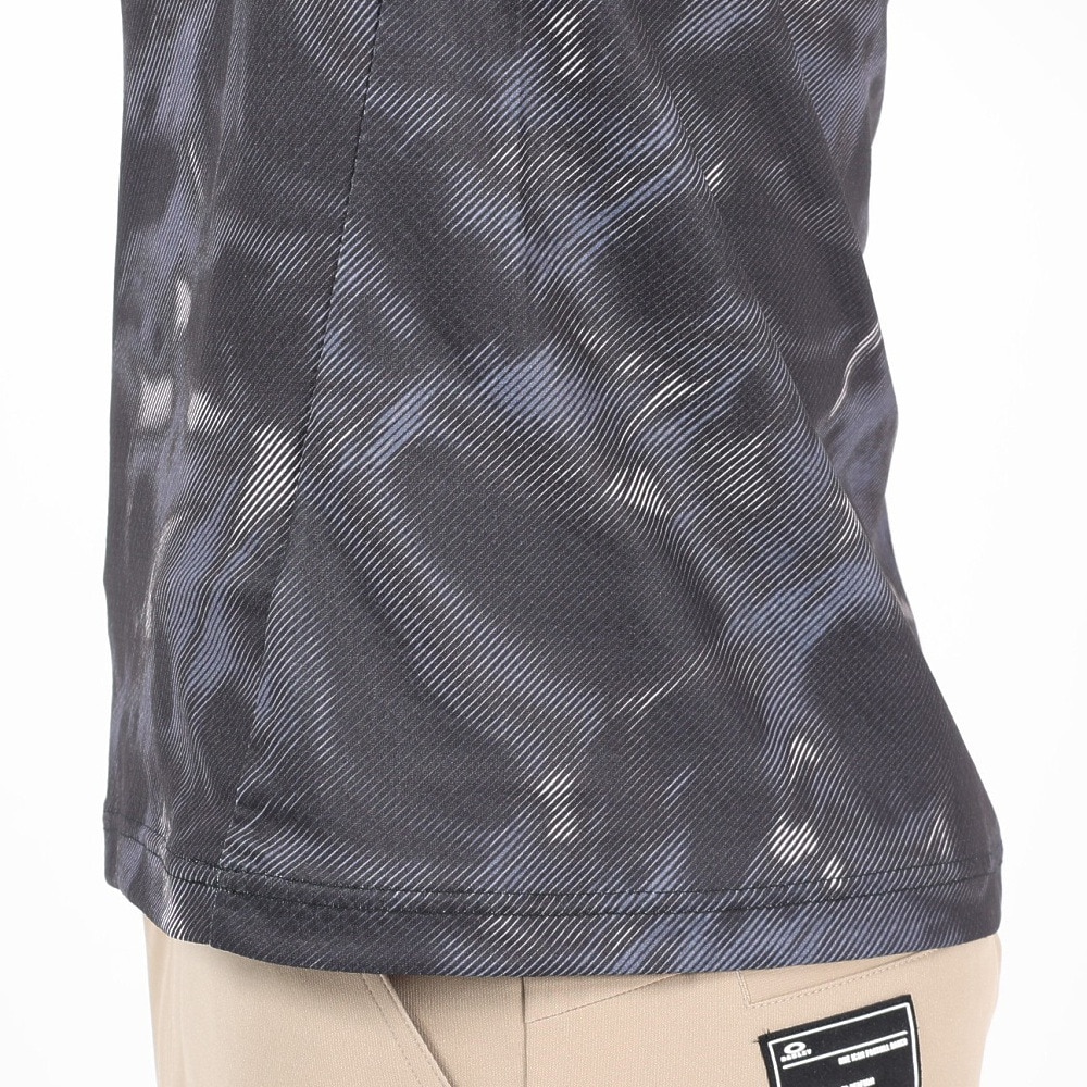 オークリー（OAKLEY）（メンズ）ゴルフウェア 半袖 吸汗速乾 DIAGONAL グラフィックシャツ FOA406435-00G