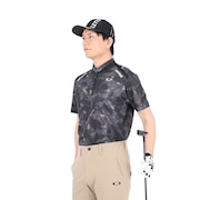 オークリー（OAKLEY）（メンズ）ゴルフウェア 半袖 吸汗速乾 DIAGONAL グラフィックシャツ FOA406435-00G