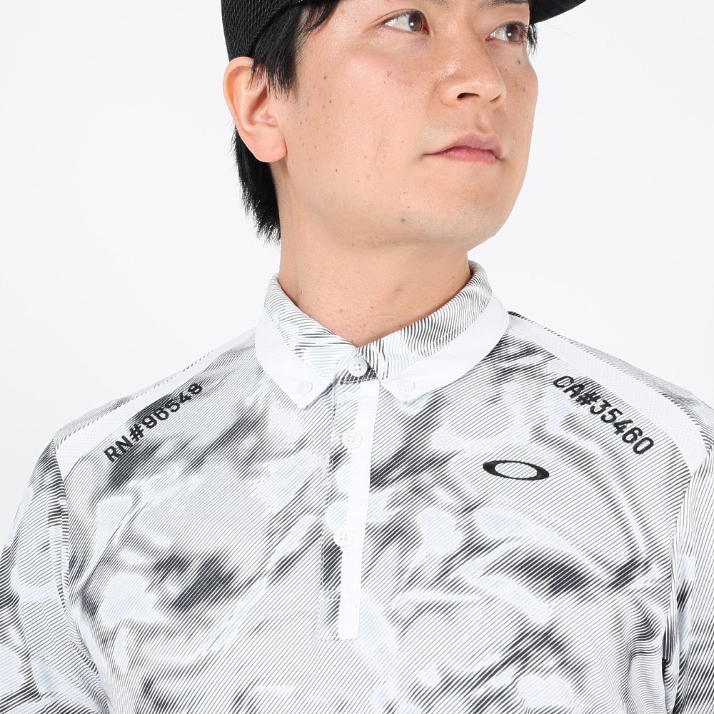 オークリー（OAKLEY）（メンズ）ゴルフウェア 半袖 吸汗速乾 DIAGONAL グラフィックシャツ FOA406435-186