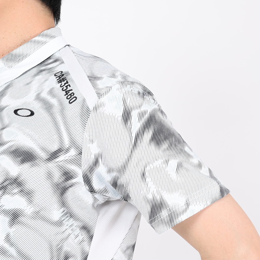オークリー（OAKLEY）（メンズ）ゴルフウェア 半袖 吸汗速乾 DIAGONAL グラフィックシャツ FOA406435-186
