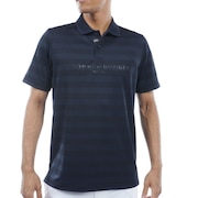 トミーヒルフィガー（TOMMY HILFIGER）（メンズ）ゴルフウェア シャドーロゴ 半袖ポロシャツ THMA436-NVY