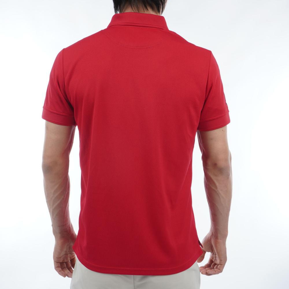 アドミラル ゴルフ（Admiral GOLF）（メンズ）ゴルフウェア 半袖 フラッグ ポロシャツ ADMA316-RED