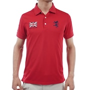 アドミラル ゴルフ（Admiral GOLF）（メンズ）ゴルフウェア 半袖 フラッグ ポロシャツ ADMA316-RED