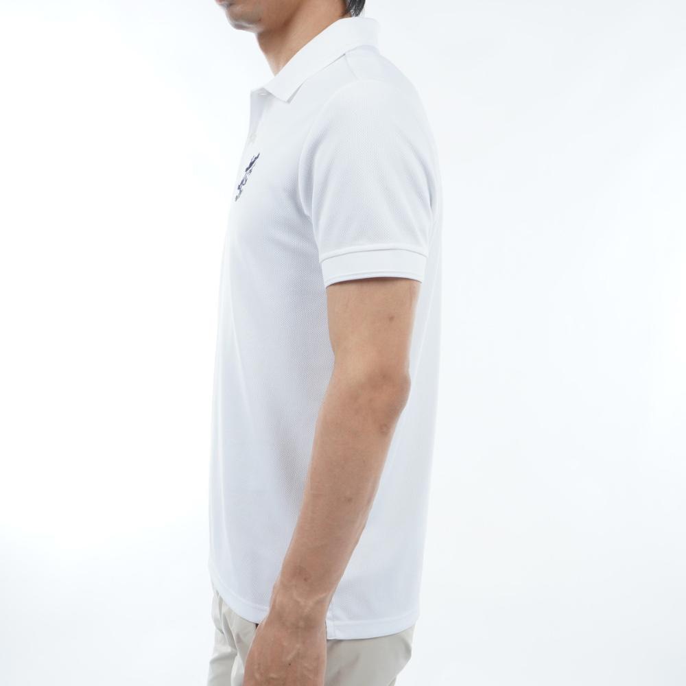 アドミラル ゴルフ（Admiral GOLF）（メンズ）ゴルフウェア 半袖 フラッグ ポロシャツ ADMA316-WHT