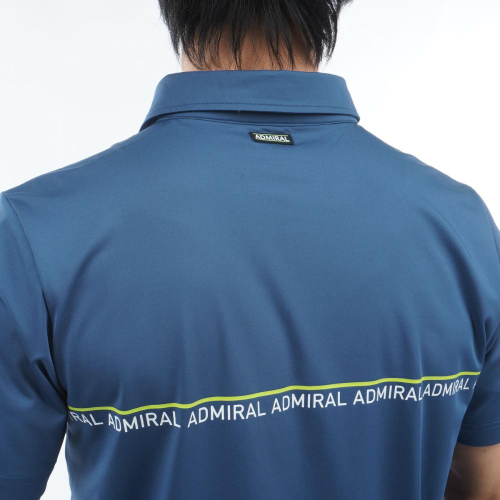 アドミラル ゴルフ（Admiral GOLF）（メンズ）ゴルフウェア 半袖 ラインロゴ シャツ ADMA428-BGRY