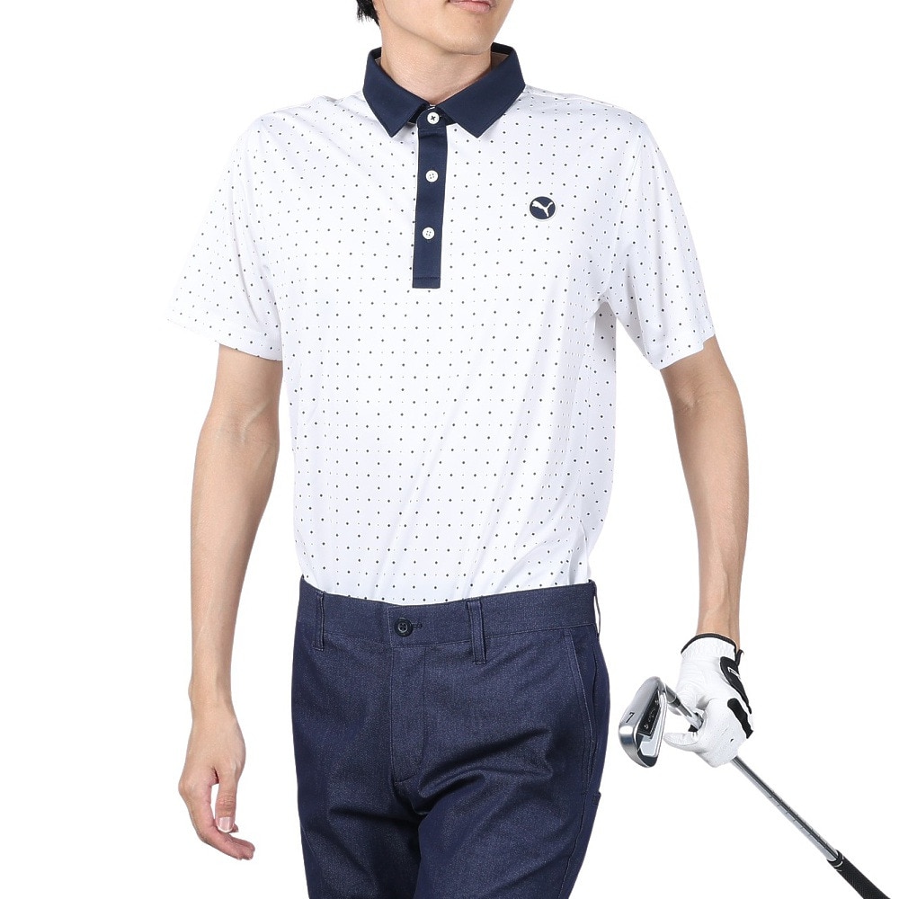 プーマ（PUMA）（メンズ）ゴルフウェア ピュアゲオ 半袖ポロシャツ 626272-02