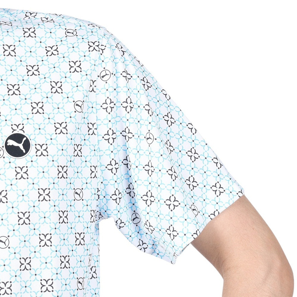 プーマ（PUMA）（メンズ）ゴルフウェア ピュアモノグラム 半袖ポロシャツ 626275-05