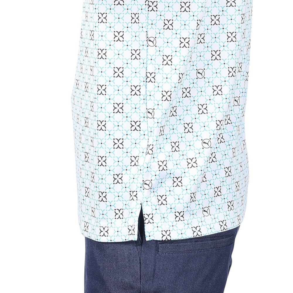 プーマ（PUMA）（メンズ）ゴルフウェア ピュアモノグラム 半袖ポロシャツ 626275-05