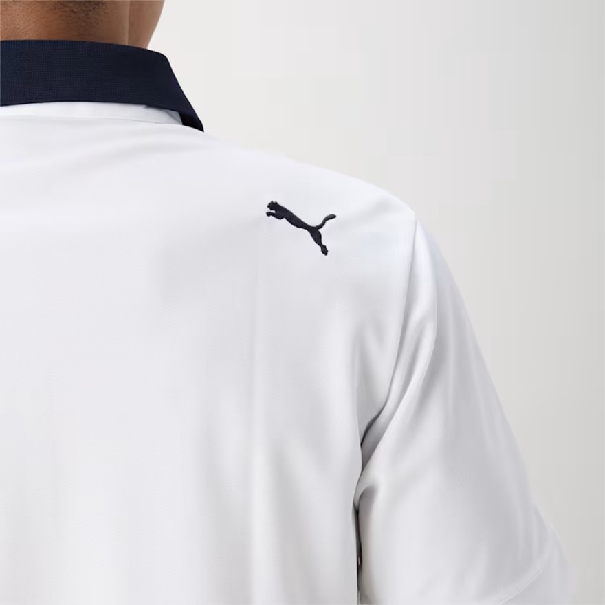 プーマ（PUMA）（メンズ）ゴルフウェア ストレッチ カノコ Pロゴ クレリック 半袖 ポロシャツ 627602-04