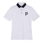 プーマ（PUMA）（メンズ）ゴルフウェア ストレッチ カノコ Pロゴ クレリック 半袖 ポロシャツ 627602-04