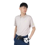 プーマ（PUMA）（メンズ）ゴルフウェア P ストレッチ カノコ モノグラム AOP 半袖 ポロシャツ 627603-02