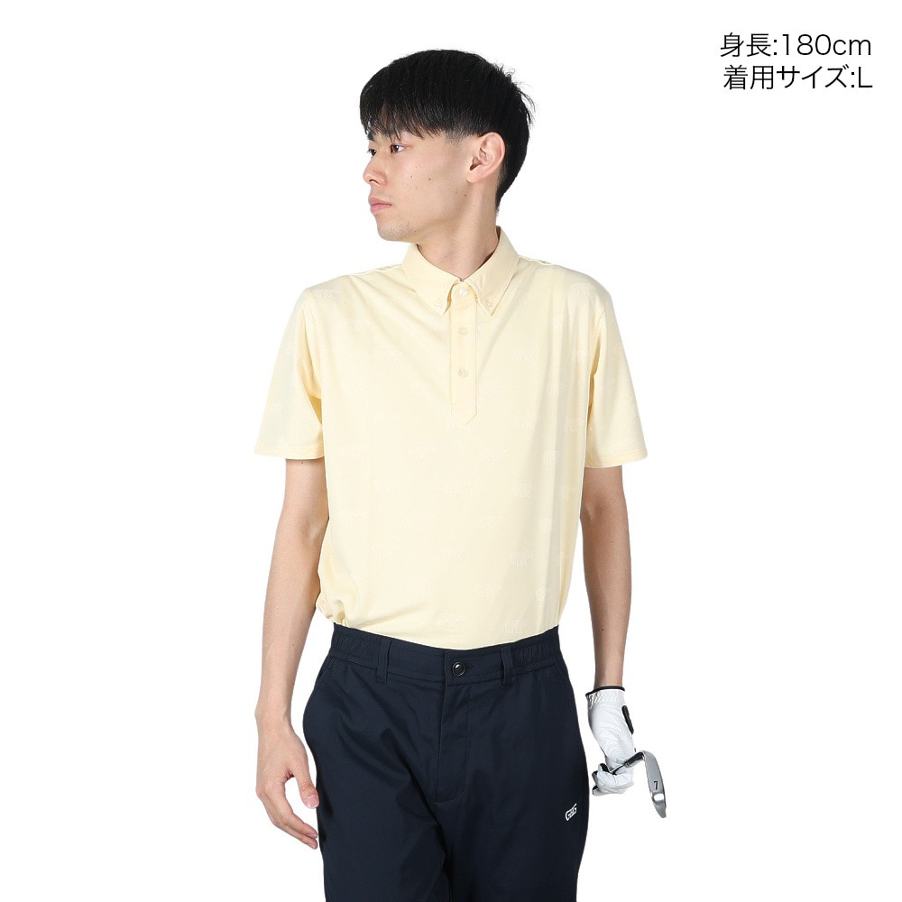 GB GOLF（ゴールデンベア ゴルフ）（メンズ）ゴルフウェア 半袖 吸水速乾 BEARポロシャツ 311Q4556-C20