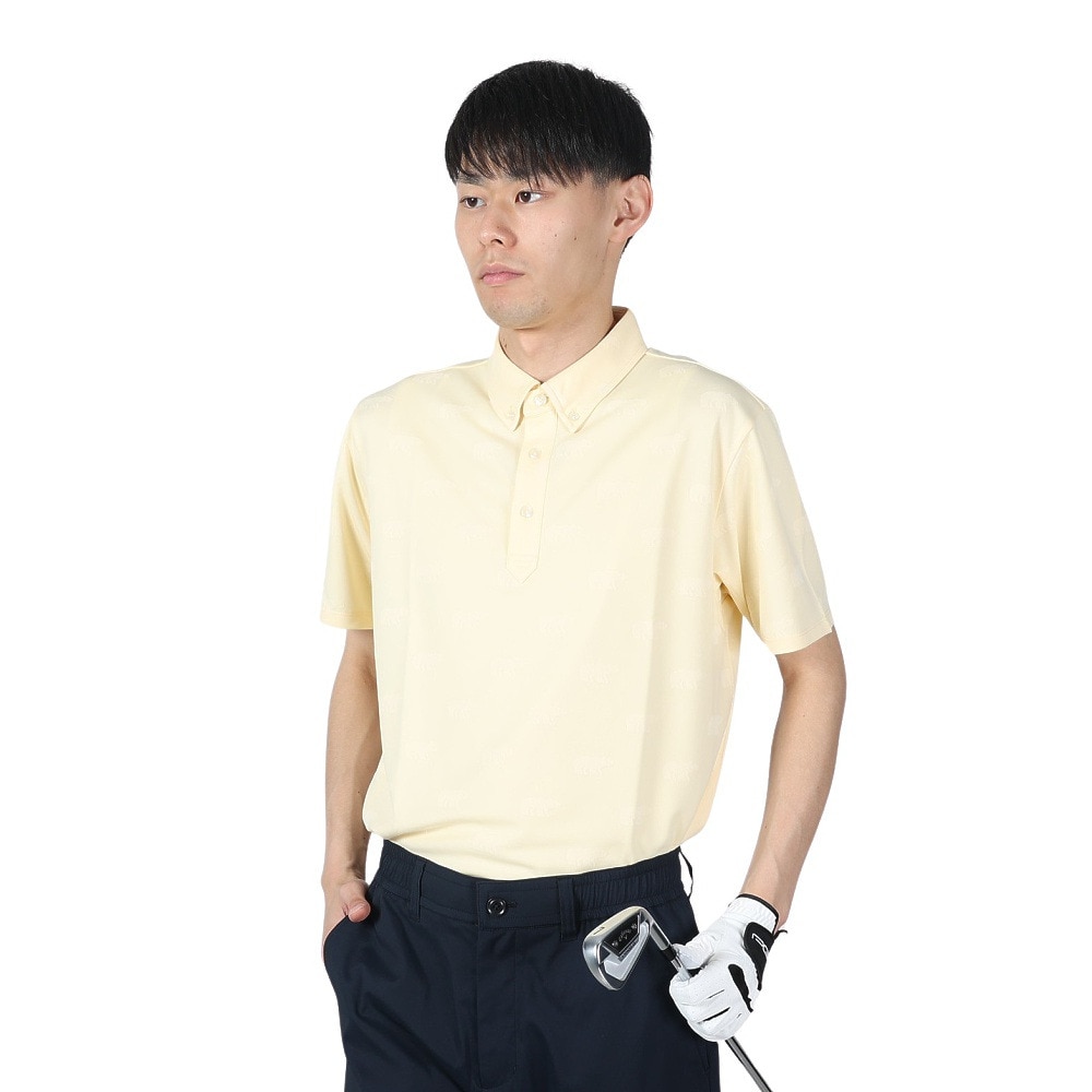 GB GOLF（ゴールデンベア ゴルフ）（メンズ）ゴルフウェア 半袖 吸水速乾 BEARポロシャツ 311Q4556-C20