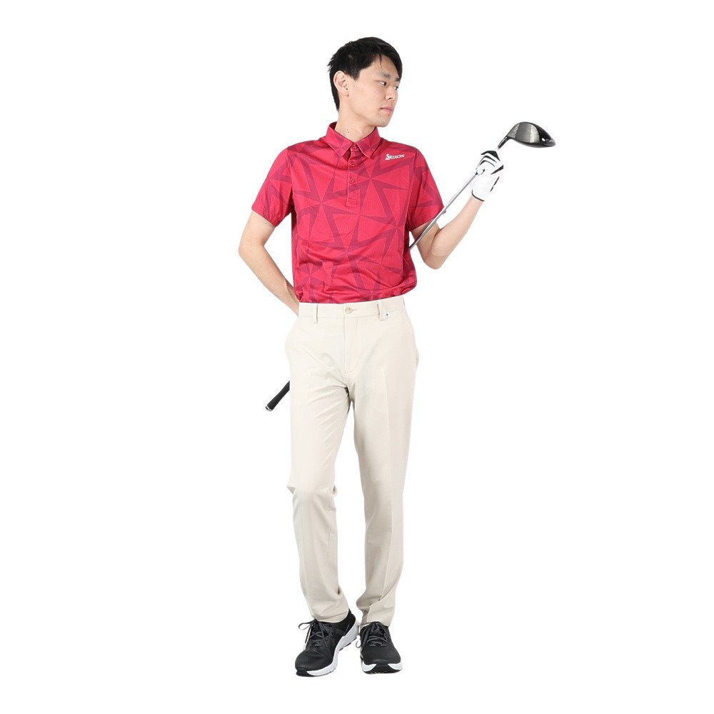 スリクソン（SRIXON）（メンズ）ゴルフウェア 半袖 松山プロ共同開発 吸汗 ウインドミルプリントシャツ RGMXJA01 PK00