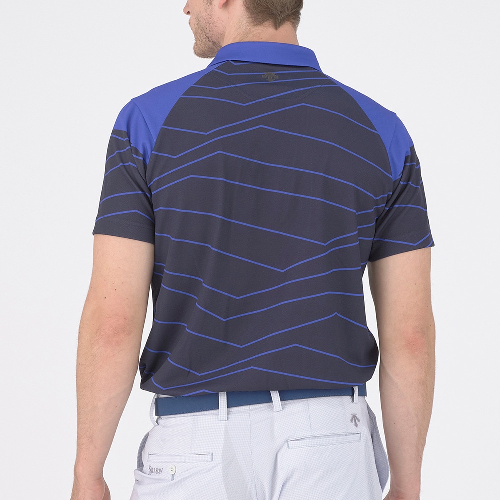 スリクソン（SRIXON）（メンズ）ゴルフウェア 半袖 エクシードライパネルプリントシャツ RGMXJA08 BLNV