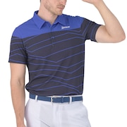 スリクソン（SRIXON）（メンズ）ゴルフウェア 半袖 エクシードライパネルプリントシャツ RGMXJA08 BLNV
