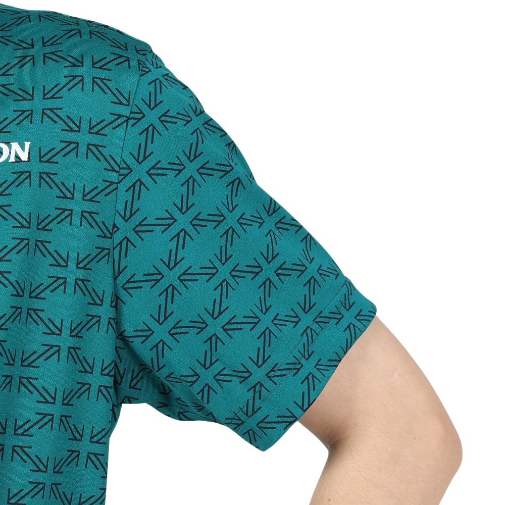 スリクソン（SRIXON）（メンズ）ゴルフウェア 松山英樹プロ レプリカモデル 吸汗速乾 半袖プリントシャツ RGMXJA18 GR00