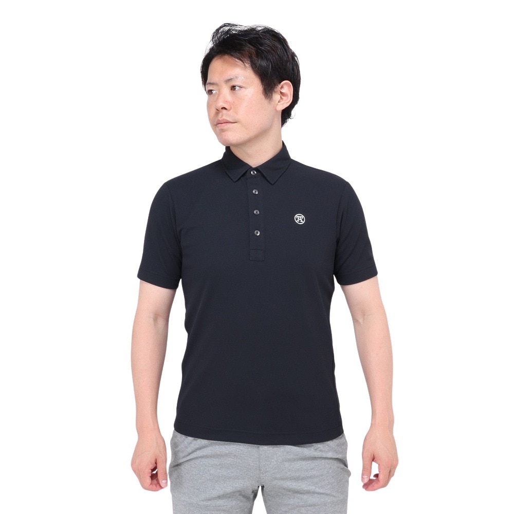 トミーアーマー（Tommy Armour）（メンズ）ゴルフウェア 半袖 ベーシックショートスリーブポロシャツ TAES24B030100 BLK