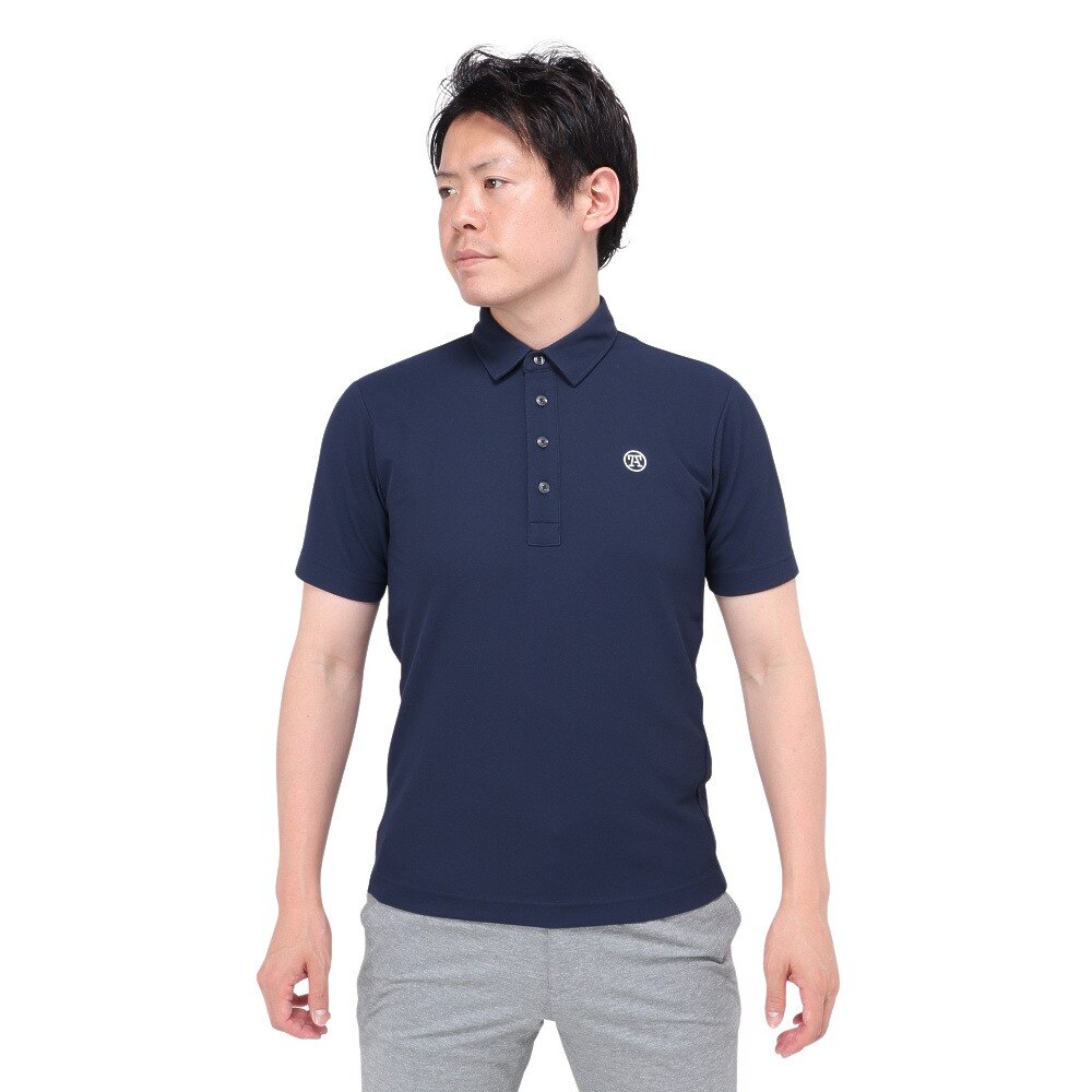 トミーアーマー（Tommy Armour）（メンズ）ゴルフウェア 半袖 ベーシックショートスリーブポロシャツ TAES24B030100 NVY