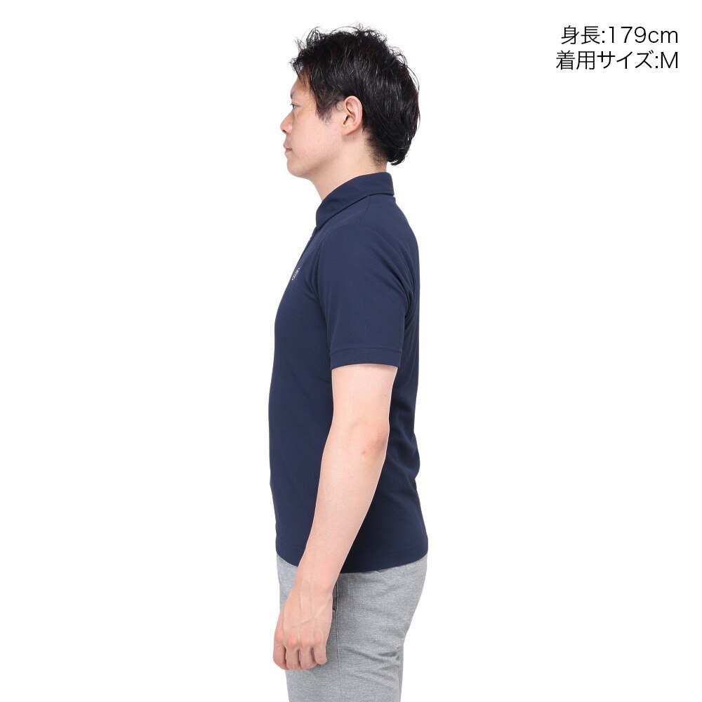 トミーアーマー（Tommy Armour）（メンズ）ゴルフウェア 半袖 ベーシックショートスリーブポロシャツ TAES24B030100 NVY