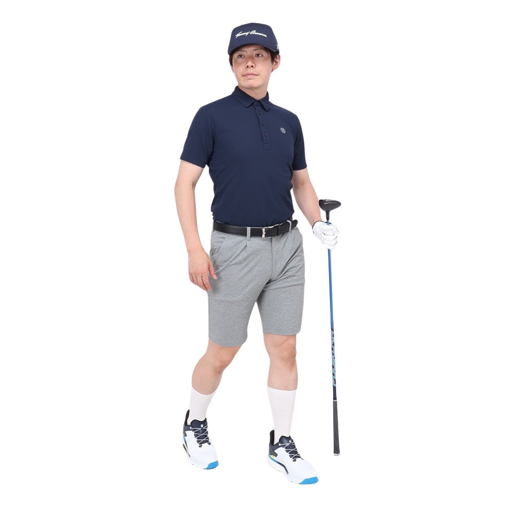 トミーアーマー（Tommy Armour）（メンズ）ゴルフウェア 半袖 ベーシックショートスリーブポロシャツ TAES24B030100 NVY