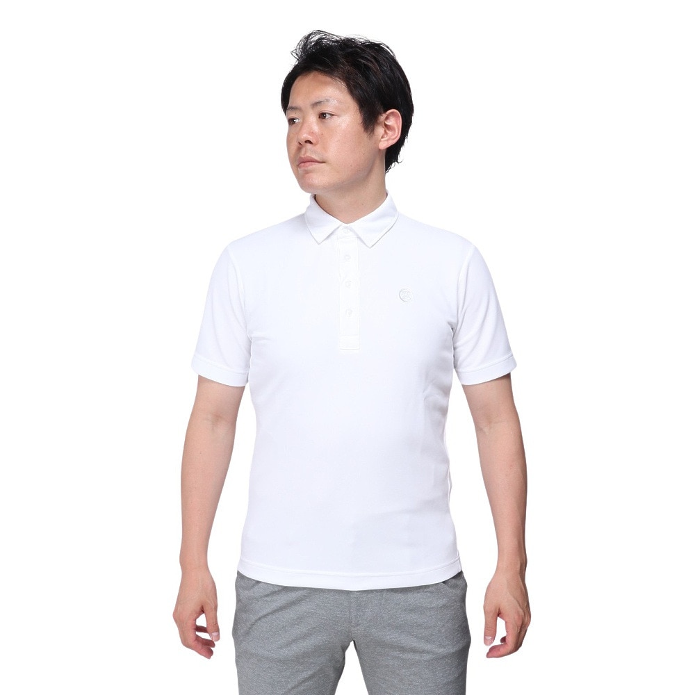 トミーアーマー（Tommy Armour）（メンズ）ゴルフウェア 半袖 ベーシックショートスリーブポロシャツ TAES24B030100 WHT