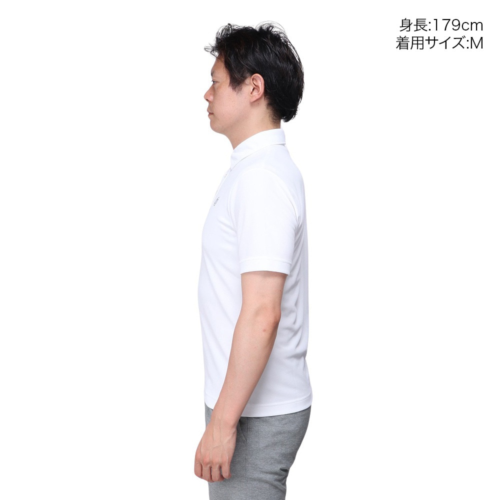 トミーアーマー（Tommy Armour）（メンズ）ゴルフウェア 半袖 ベーシックショートスリーブポロシャツ TAES24B030100 WHT