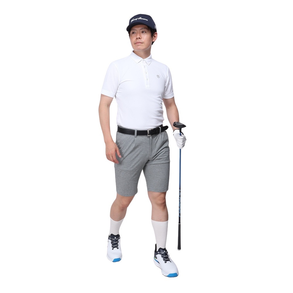 トミーアーマー（Tommy Armour）（メンズ）ゴルフウェア 半袖 ベーシックショートスリーブポロシャツ TAES24B030100 WHT