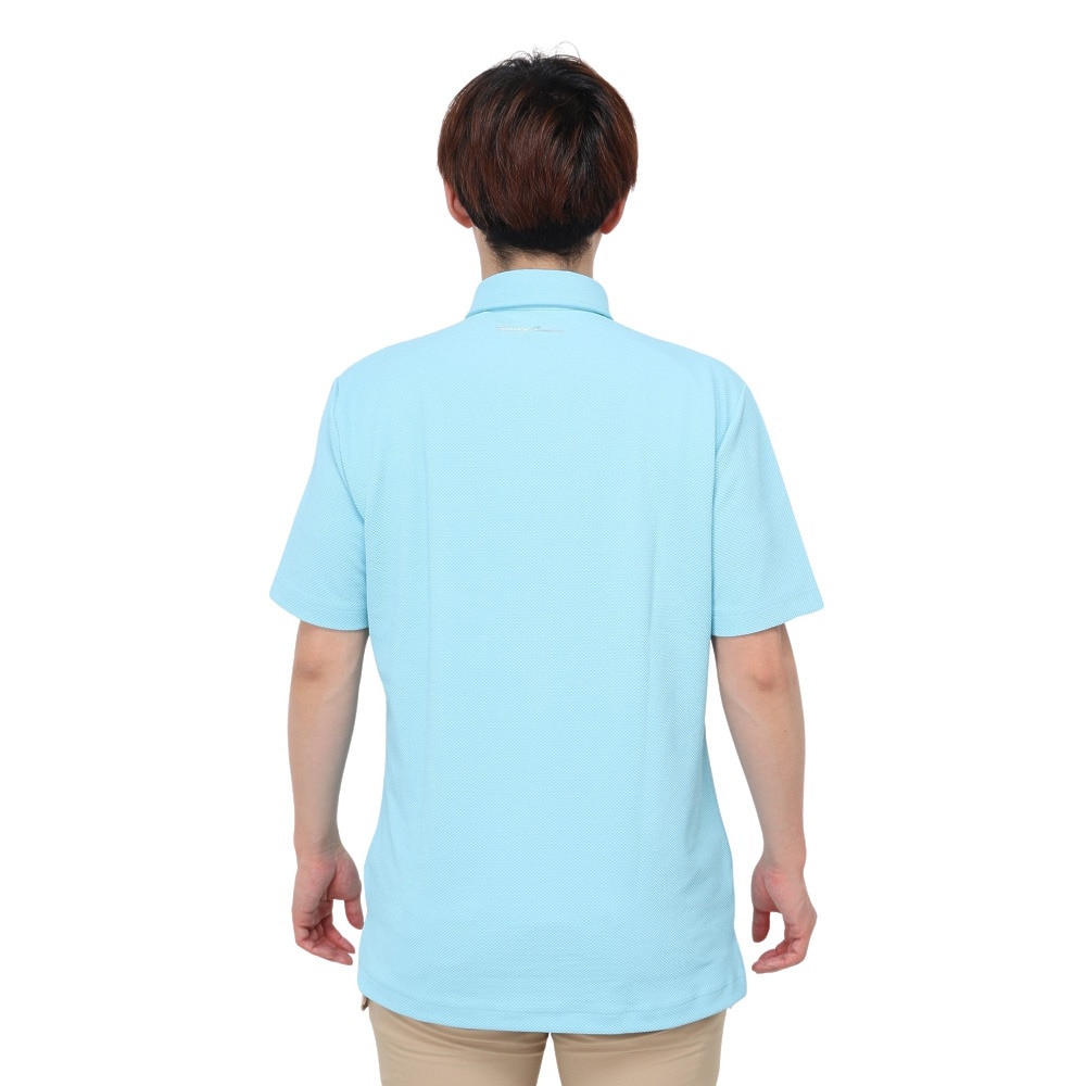 トミーアーマー（Tommy Armour）（メンズ）ゴルフウェア 吸汗速乾 JAQ Waffle 半袖ポロ TANB24S030006 BLU