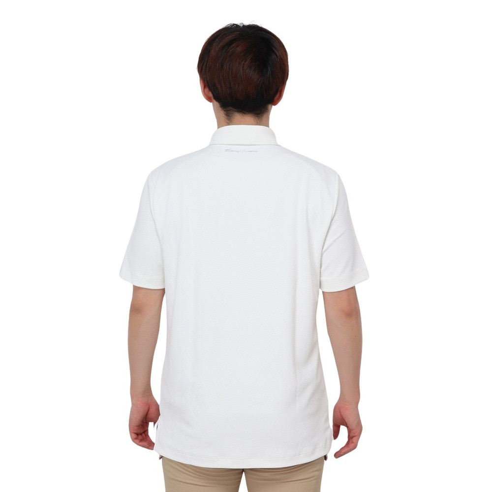 トミーアーマー（Tommy Armour）（メンズ）ゴルフウェア 吸汗速乾 JAQ Waffle 半袖ポロ TANB24S030006 WHT