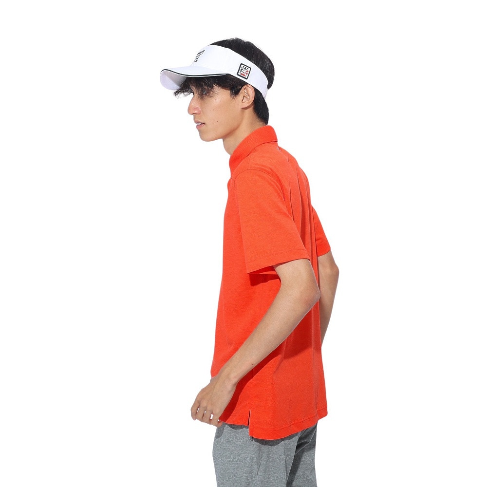 トミーアーマー（Tommy Armour）（メンズ）ゴルフウェア 吸水速乾 Lt. Slub ショートスリーブポロシャツ TANB24S030008 ORG