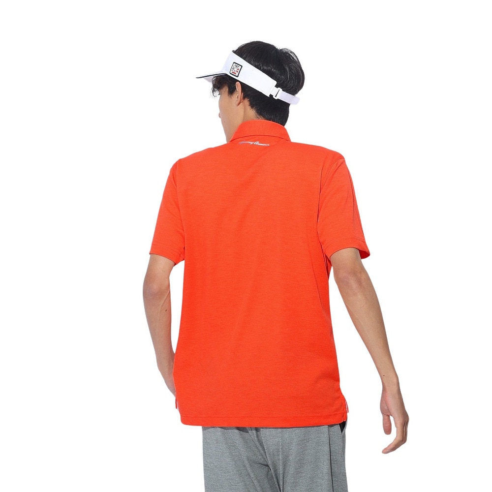 トミーアーマー（Tommy Armour）（メンズ）ゴルフウェア 吸水速乾 Lt. Slub ショートスリーブポロシャツ TANB24S030008 ORG