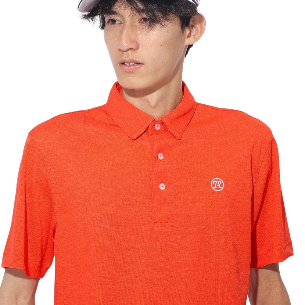 トミーアーマー（Tommy Armour）（メンズ）ゴルフウェア 吸水速乾 Lt. Slub ショートスリーブポロシャツ TANB24S030008 ORG