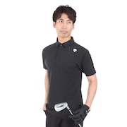 デサントゴルフ（DESCENTEGOLF）（メンズ）ゴルフウェア 吸汗速乾 BASIC SERIES 半袖シャツ DGMXJA05 BK00