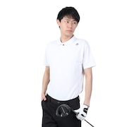 デサントゴルフ（DESCENTEGOLF）（メンズ）ゴルフウェア 吸汗速乾 鹿の子半袖シャツ DGMXJA15 WH00