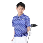 スリクソン（SRIXON）（メンズ）ゴルフウェア 松山英樹プロ レプリカモデル 吸汗速乾 半袖プリントシャツ RGMXJA18 BL00