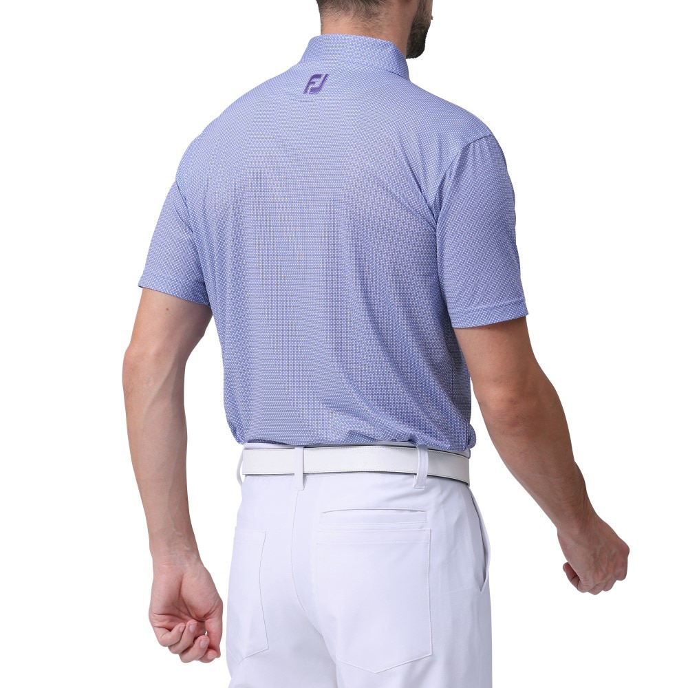 フットジョイ（FOOT JOY）（メンズ）ゴルフウェア オクタゴンプリント半袖シャツ 81749 FJ-S24-S14