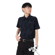 (メンズ)ゴルフウェア ボタニカル パイル 半袖シャツ 21-2241341-98