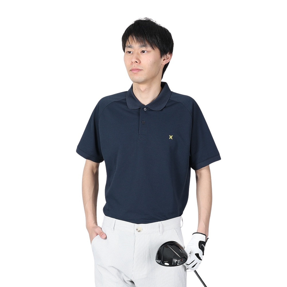 ハーレー（HURLEY）（メンズ）ゴルフウェア 半袖 吸水速乾 ピケ 