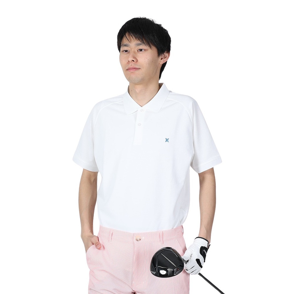 ハーレー（HURLEY）（メンズ）ゴルフウェア ピケ ポロシャツ MKT2200005-OWH2