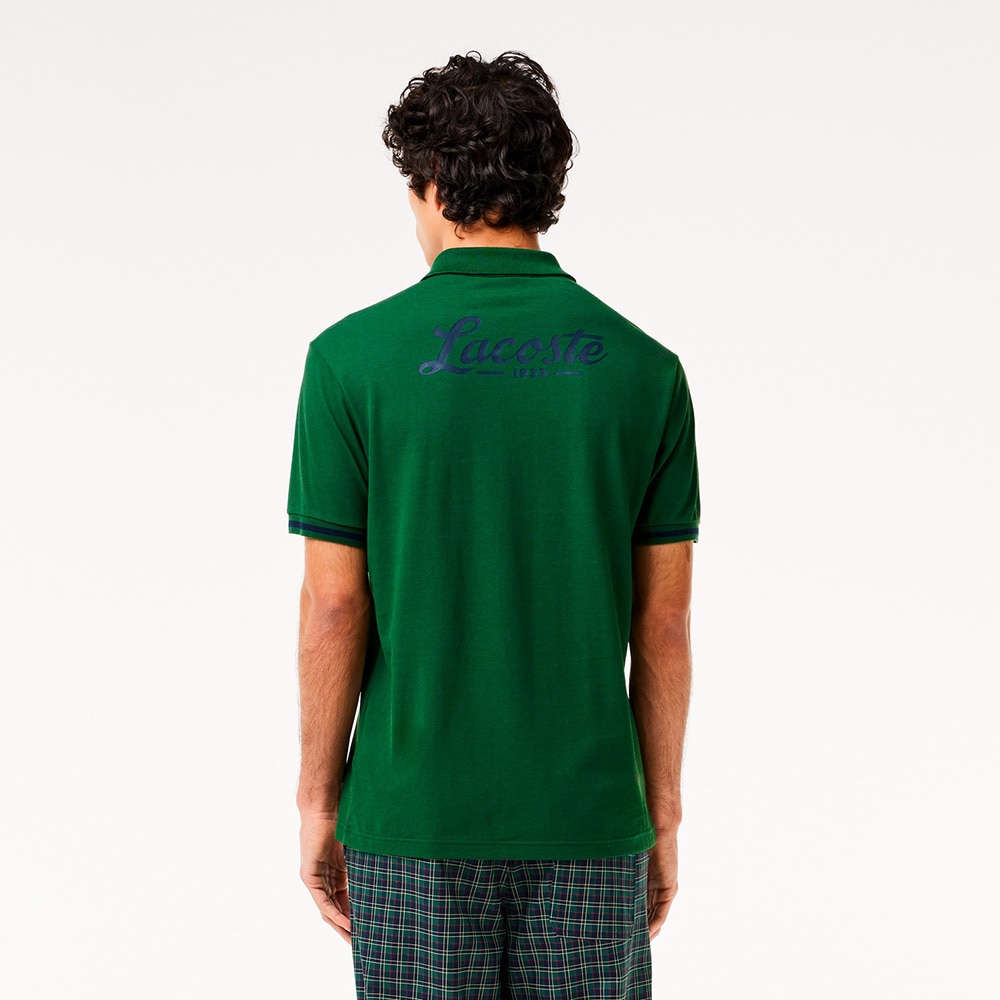 ラコステ（LACOSTE）（メンズ）ゴルフウェア オーバルワッペンポロ DH7436-10-132