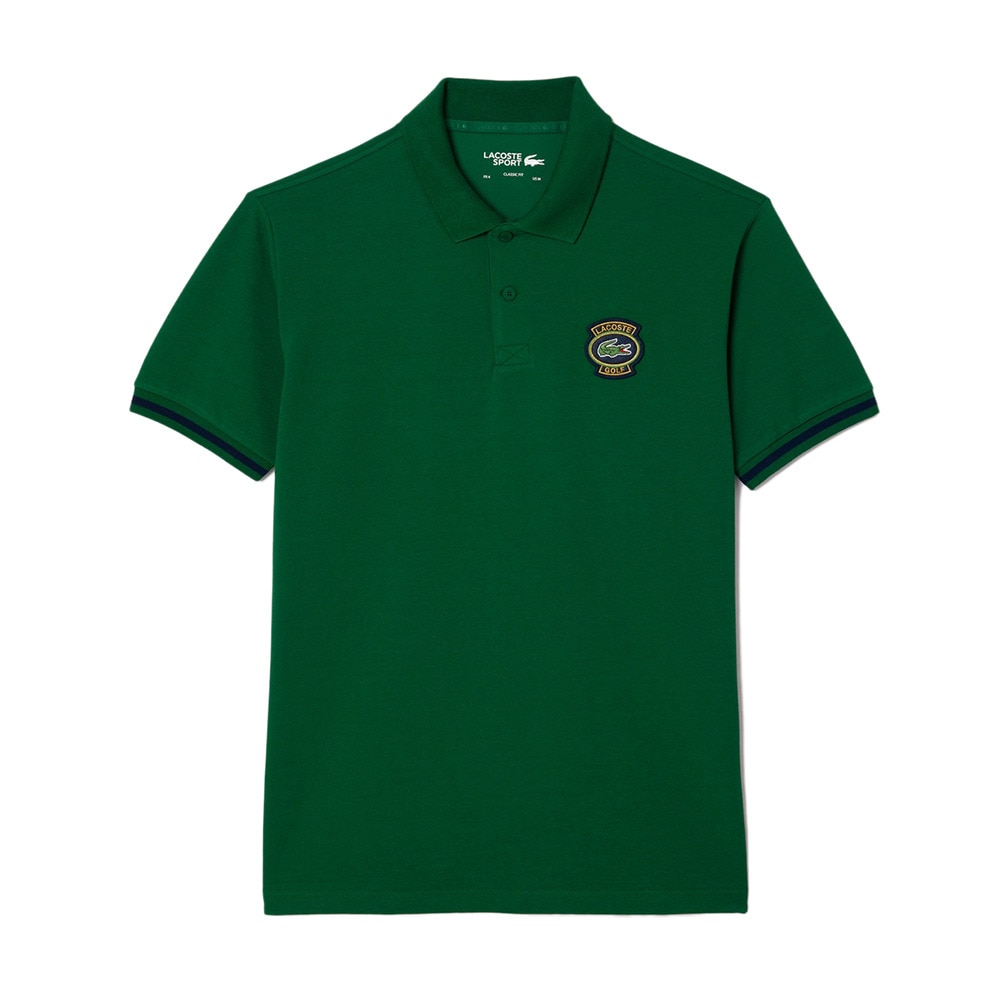 ラコステ（LACOSTE）（メンズ）ゴルフウェア オーバルワッペンポロ DH7436-10-132