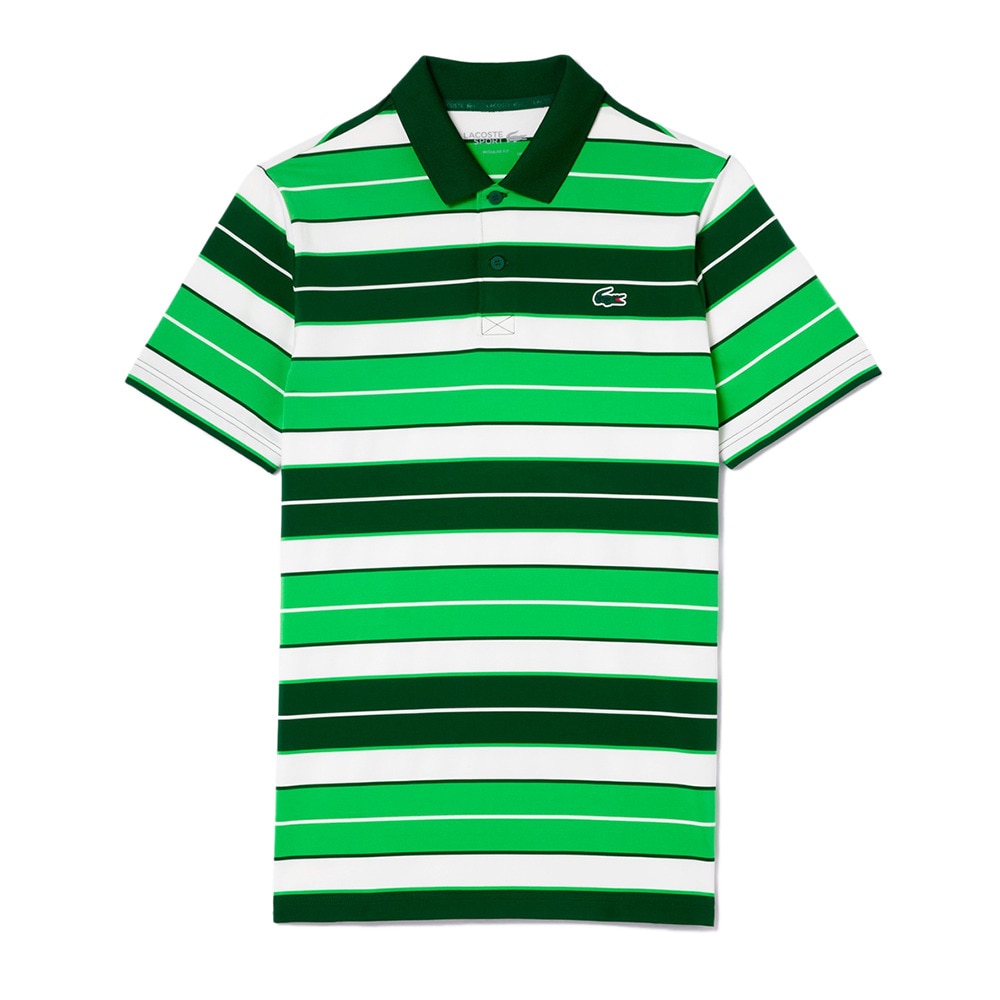 ラコステ（LACOSTE）（メンズ）ゴルフウェア ウルトラドライストレッチボーダーポロ DH7497-99-IQC