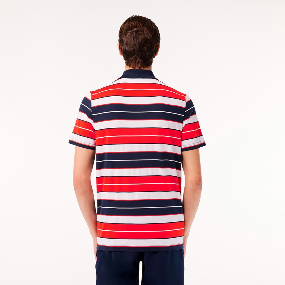 ラコステ（LACOSTE）（メンズ）ゴルフウェア ウルトラドライストレッチボーダーポロ DH7497-99-IQD